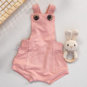 Jardineira Bebê Rosê