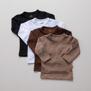 Kit 4 Camisetas Bebê Manga longa Térmicas Peluciadas