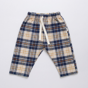 Calça Bebê Flanela Unissex Xadrez
